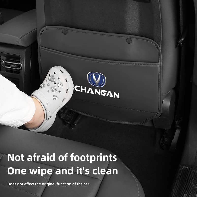 Seggiolino auto Anti-Calcio Pad Copertura Della Protezione Posteriore In Pelle Per Changan CS75 CS35 Plus CS15 CS95 RAETON CX70 CS55 EADO CX20 Alsvin CS15E
