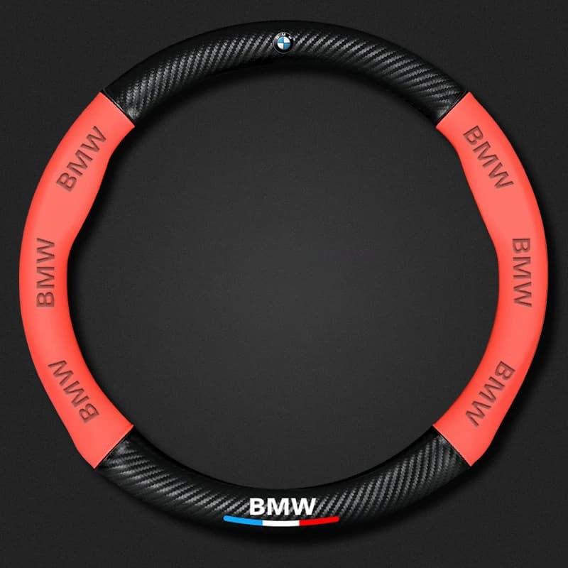 Carbon fiber Nappa leather Car Steering Wheel Cover Accessories B-BMW M X1 X3 X4 X5 X6 G20 G30 E39 E46 E87 E90 E92 F10 Fsticker