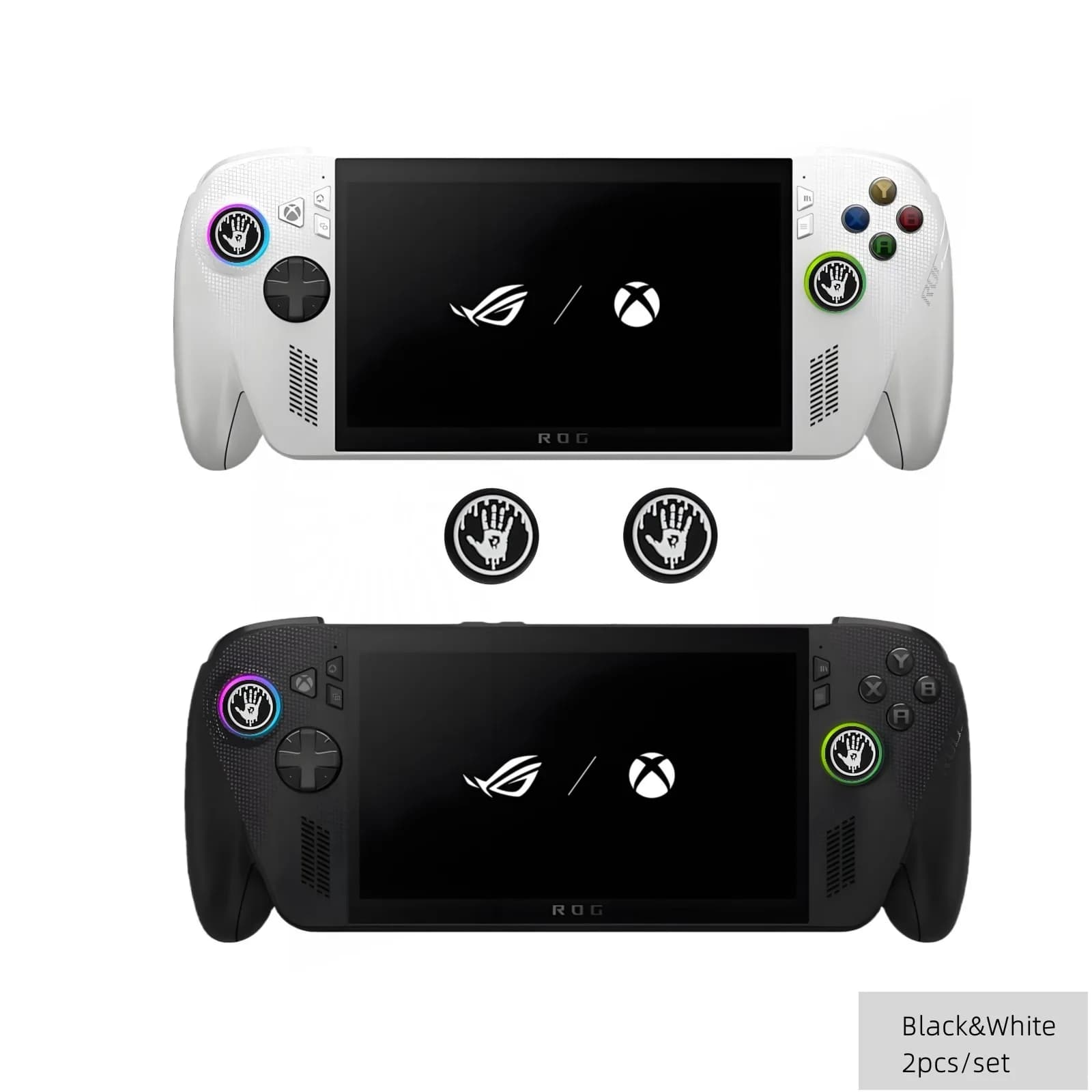 2PCS Thumb Grip Caps per Rog Ally Anti-Slip Joystick Cover Set Tappi per levetta in silicone per ROG Xbox Ally X/Xbox SeriesX/S