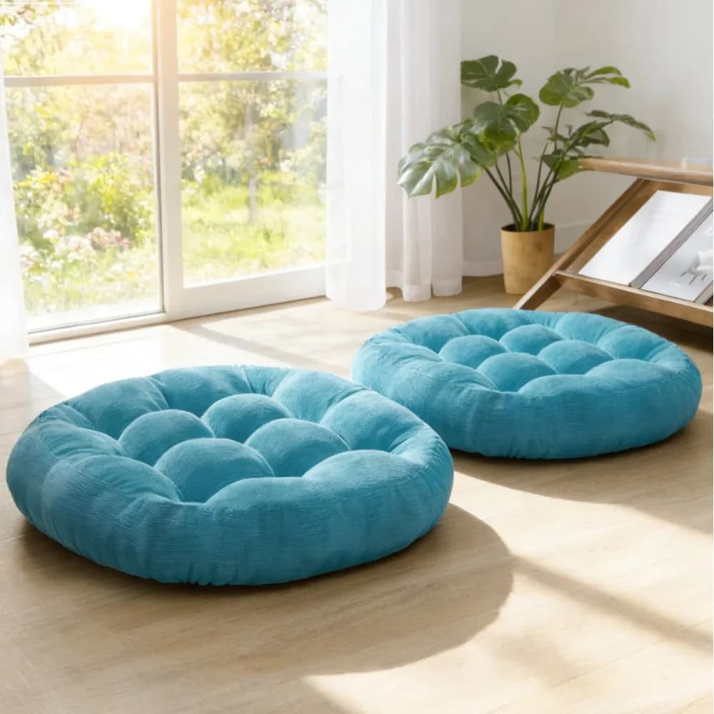 Floor Pillow Cushions Large Round Square Meditation Floor Pillow for Classroom Adult Meditation Picnic Party Seating Cushion