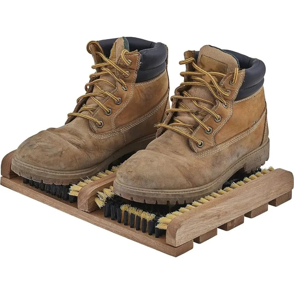 Spazzola per la pulizia delle scarpe da esterno per tutte le stagioni Setole in nylon Spazzola per scarpe da patio facile da pulire Spazzola portatile durevole per la rimozione del fango delle scarpe