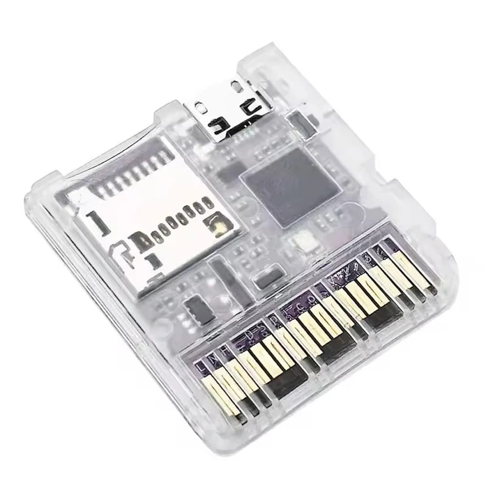 COOL DIER DSpico Game Reader Cart - Custodia trasparente stampata a iniezione con MCU RP2040 per console NDS NDSL DSi 3DS