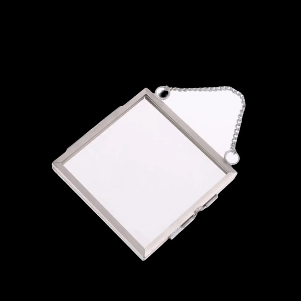 DIY Metal Small Photo Frame Glass with Transparent Glass Flower Plant Specimen Frame Hanging Picture Holder Home Office Decor