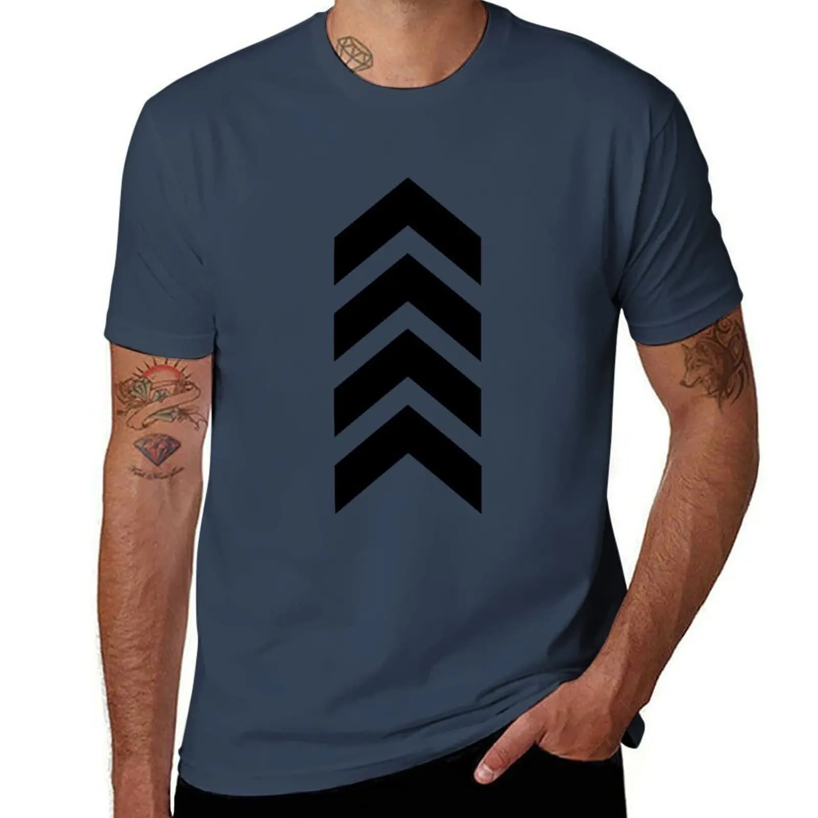 Tatuaggio Arrow Liam Payne < 3 T-shirt leggere da corsa