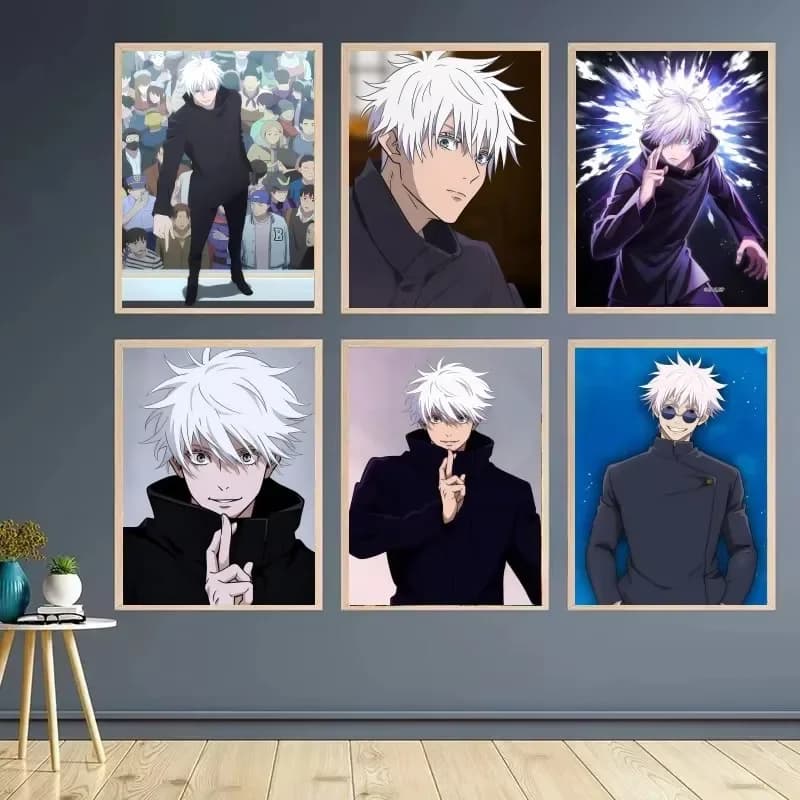 Japanese Anime ujutsu Kaisen Gojo Satoru Full Square Round Diamond Painting Home Living Room Bedroom Bar Aesthetic Decor Gift
