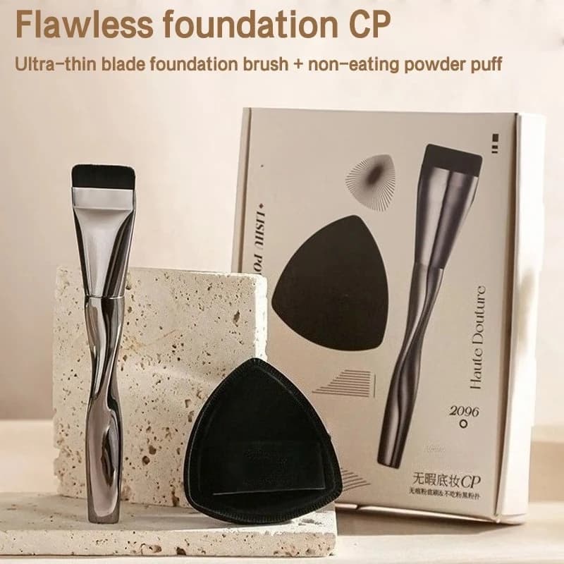 YS00157 --- Background Brush with One Word Light Face Contour Brush And Thin Side Brush Flat Contour Brush Makeup Cream Brushes for Background
