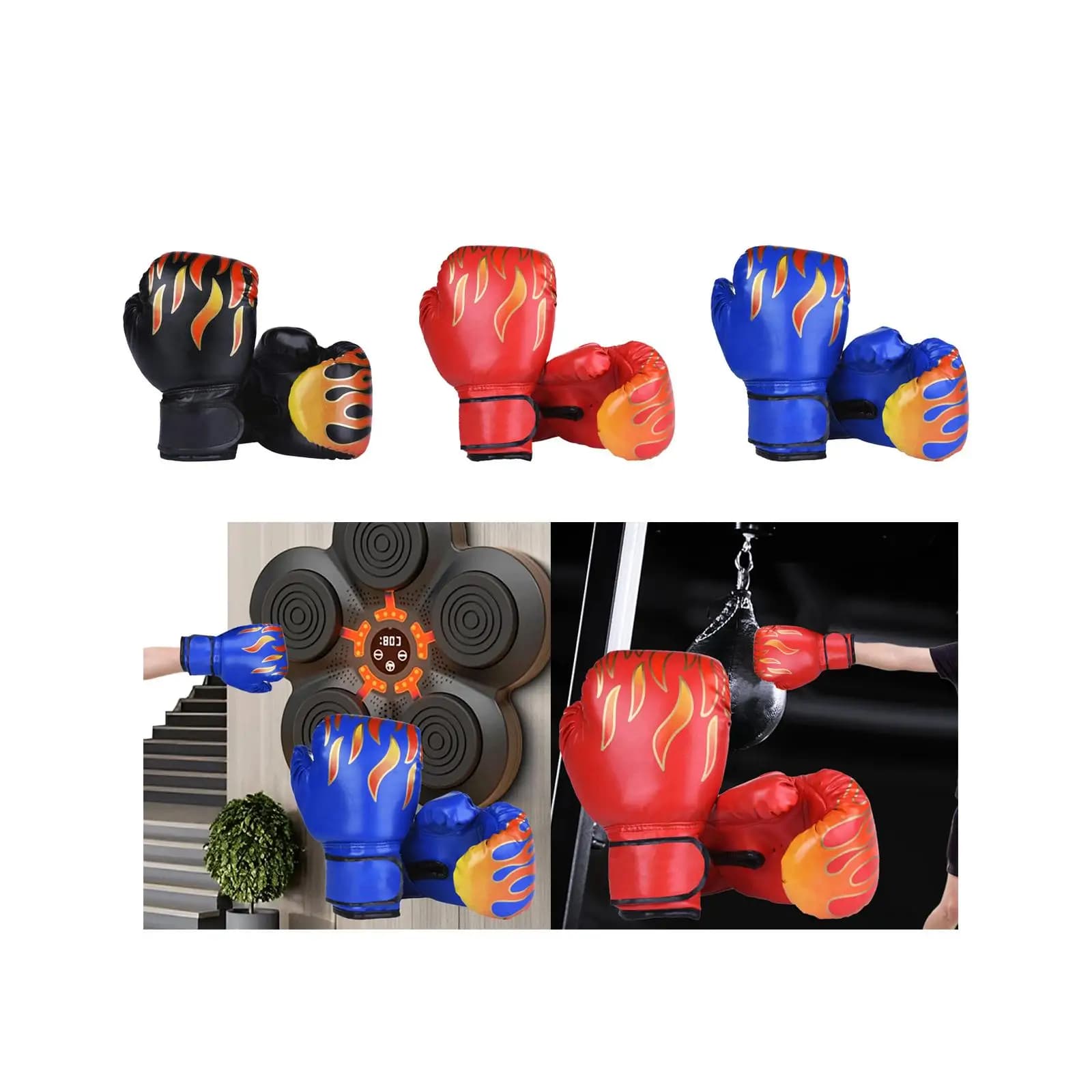 Guantoni da Boxe per Bambini, Guanti da Sparring per Ragazze e Ragazzi, Guanti da Allenamento per Karate, Kickboxing e Principianti