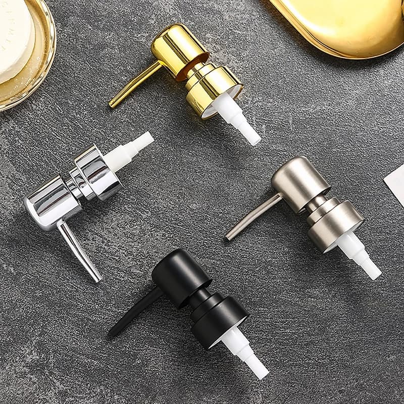 (.) Soap Pump Liquid Pump Head Lotion Dispenser Head Push Type Round Head 28 Thread Bath Bottle Press Nozzle,ABS Lotion Tube