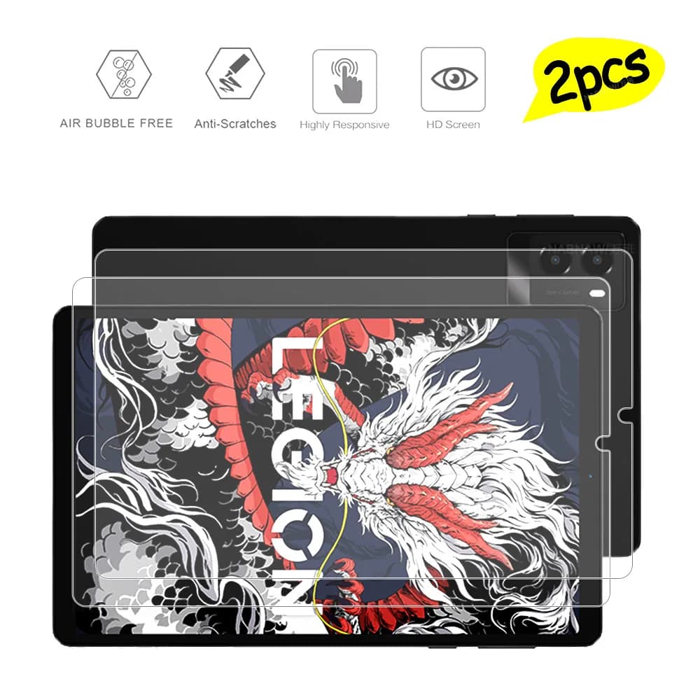 Proteggi schermo in vetro temperato antigraffio HD da 2 pezzi per Lenovo Legion Y700 2025 Pellicola rigida trasparente da 8,8 pollici
