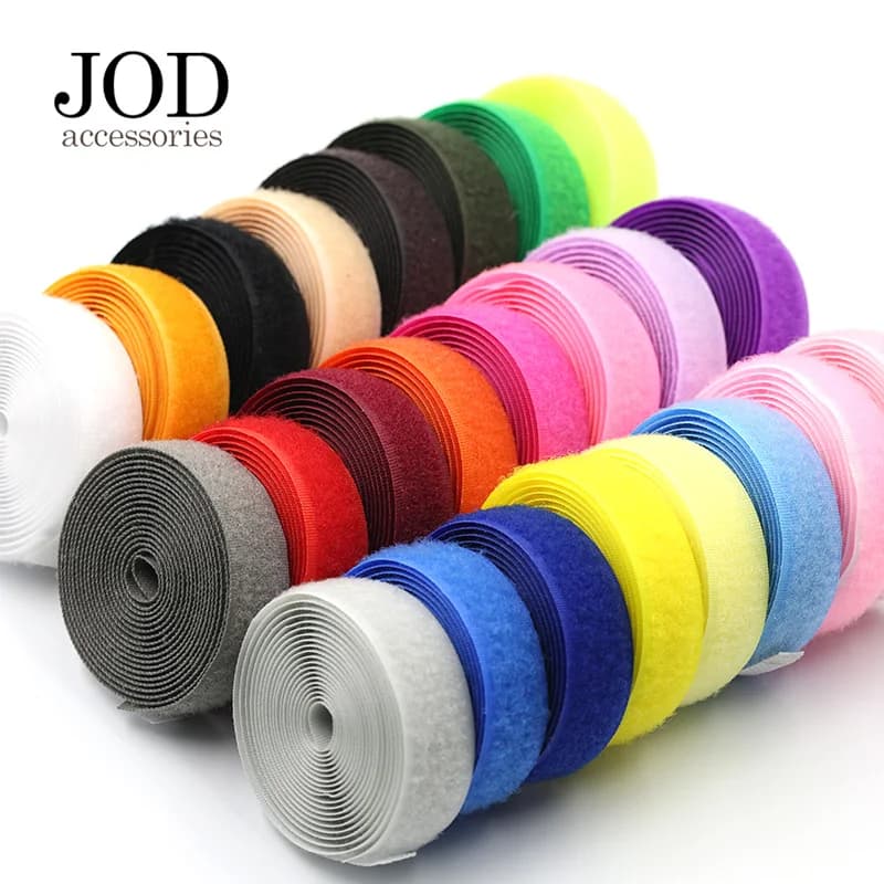2 metri * 2 cm fai da te gancio e anello senza nastro adesivo di fissaggio pulsante in nylon cucito borse per indumenti toppa magica Klitband fai da te