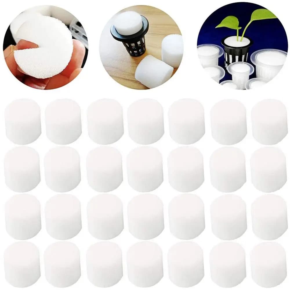 10/50pcs Garden Supplies Cultivation Aquarium Soilless Hydroponic Seed Trays Flower Pots Nursery Sponge