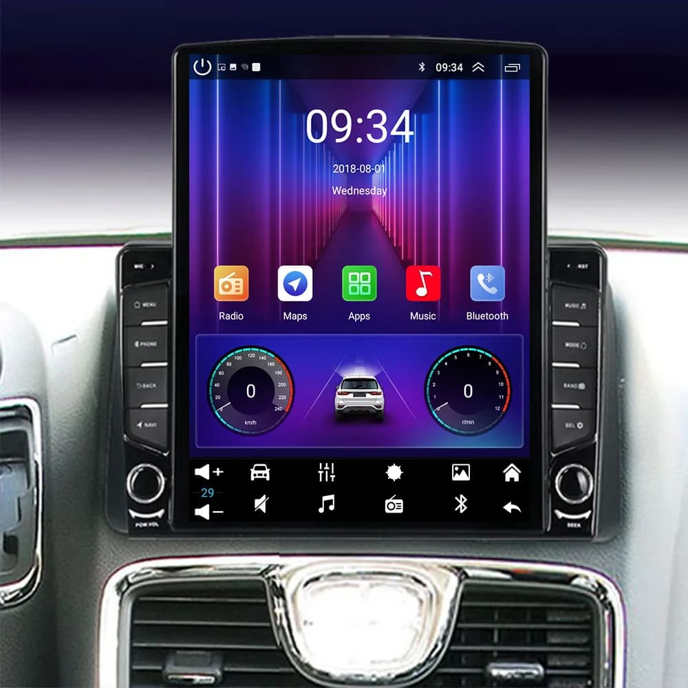 Car Radio Android 14 For Chrysler Grand Voyager 5 2011 - 2015 For Dodge Grand Caravan 2008-2030 Player Multimedia GPS DVD Camera