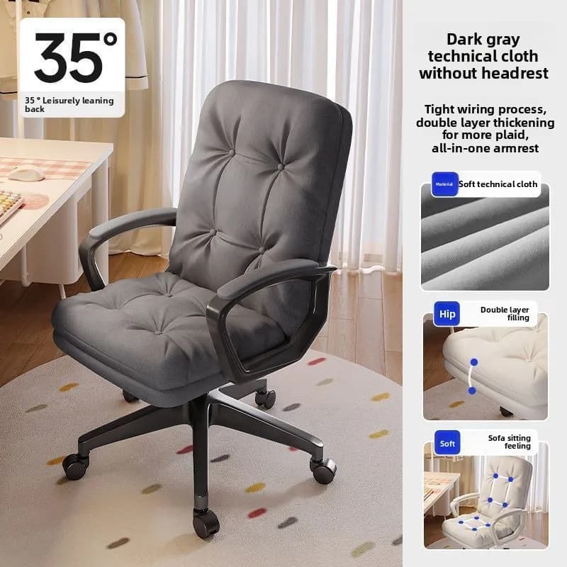 Sedia da gaming classica, sedia per computer da casa, sedia da studio per camera da letto, sedia da ufficio reclinabile girevole