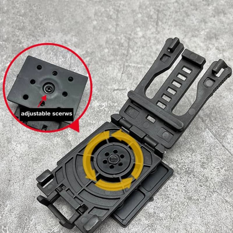 Clip per cintura Fondine Kydex Passante per cintura Guaina Kydex Rotazione a 360 gradi Morsetto di fissaggio con chiusura girevole per fondina Kydex