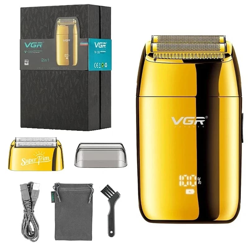 Originale VGR Barba Trimmer Rasoio Professionale Rasoio Alternativo Barba Trimmer Elettrico Display Digitale Trimmer da Uomo V-399