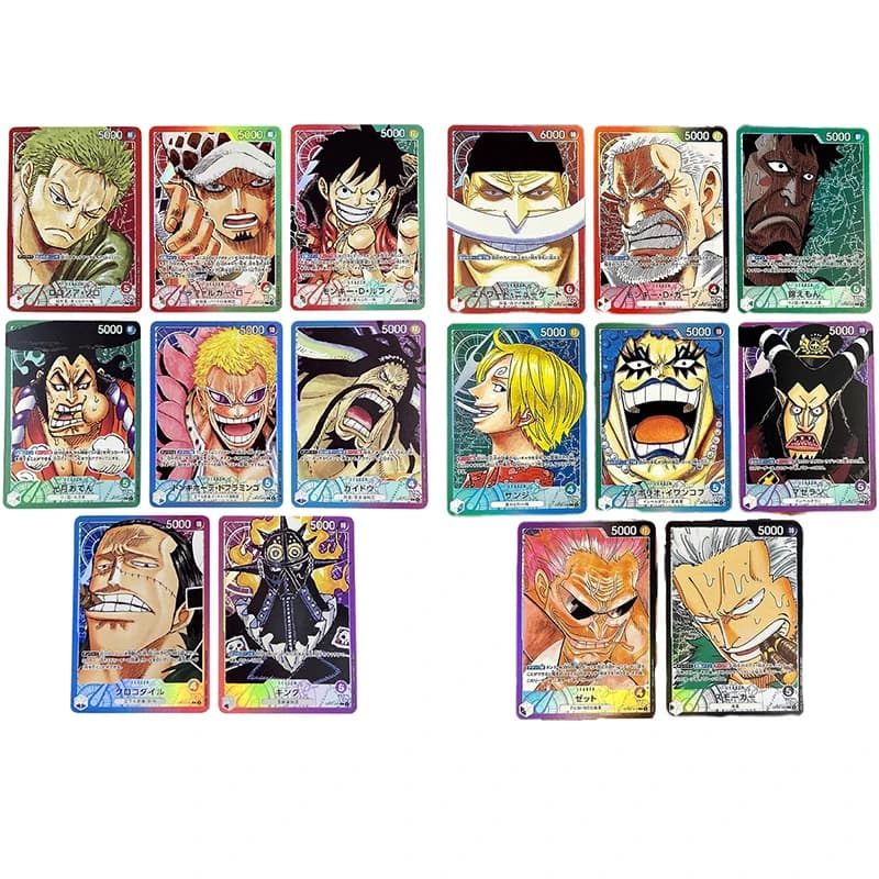 Carte Anime One Piece Replica OPCG Shanks Rufy Roronoa Zoro Versione giapponese Hobby Collezionismo Gioco Anime Collezione di carte