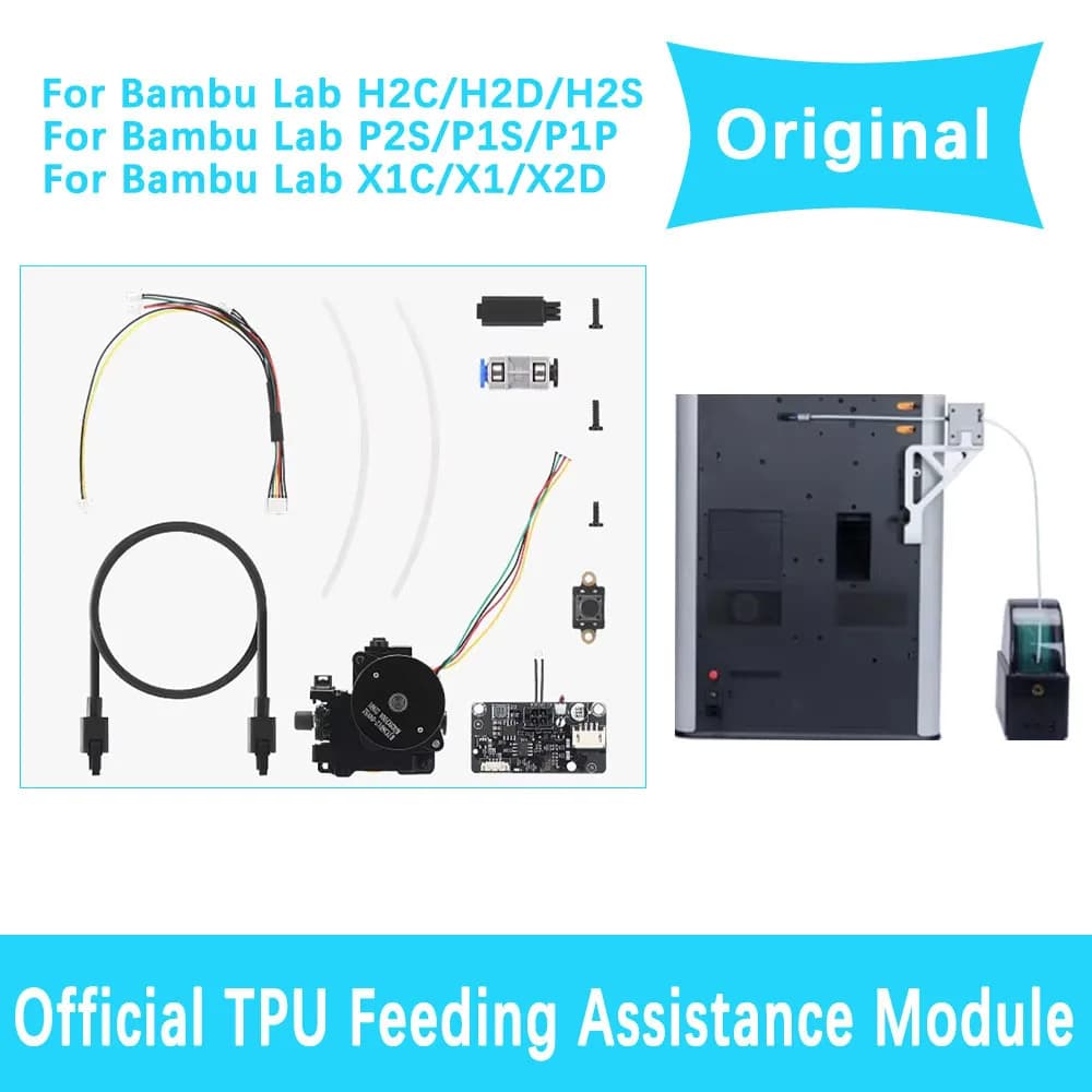 Official For Bambu Lab TPU Filament Feeding Assistance Module H2C H2D H2S P2S P1S P1P X1 X1C 3D Printer Original Accessory