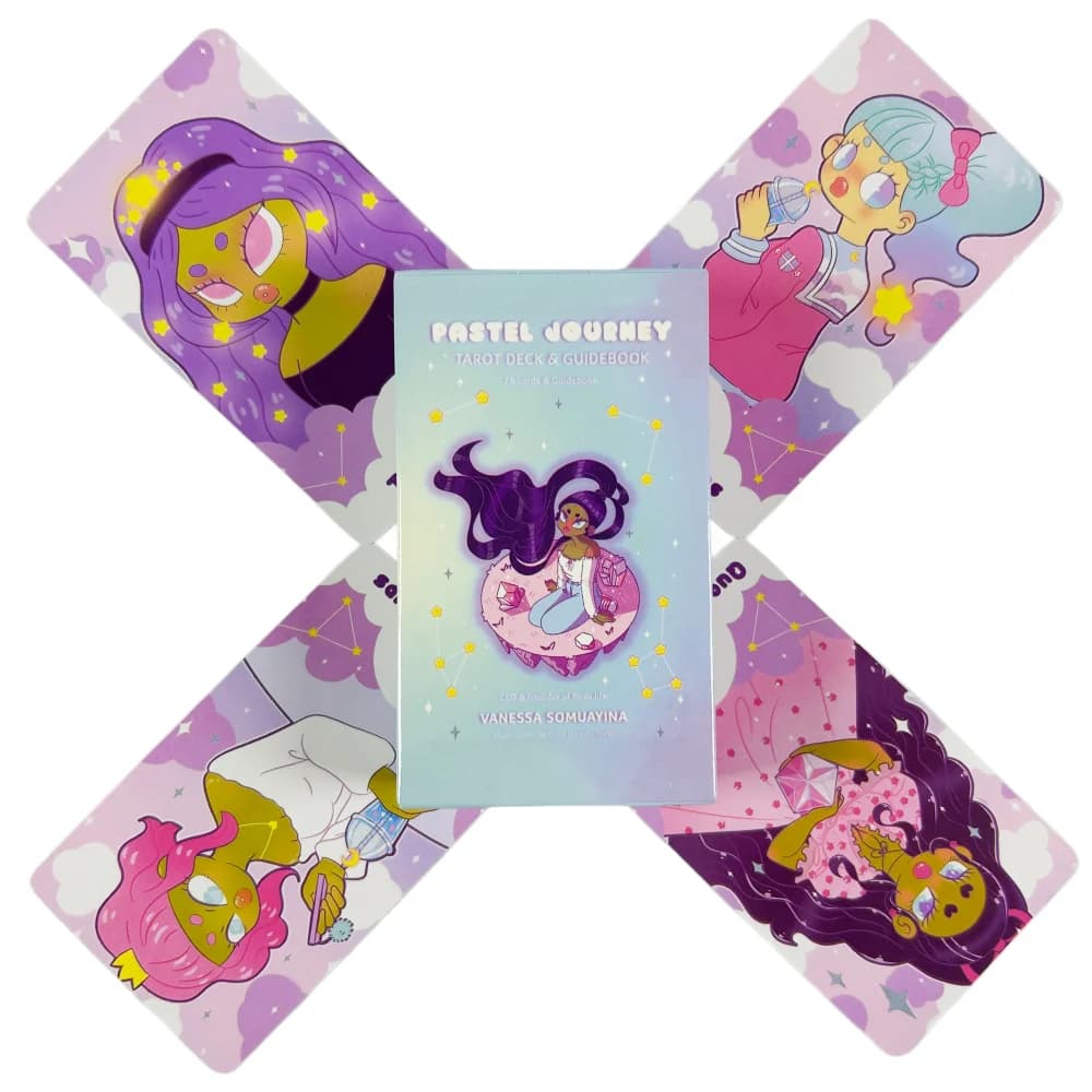 New Style Pastel Journey Tarot Cards Deck 78Pcs Tarot Cards Tarot Deck Collectible Oracle Card Set 10.2*6cm