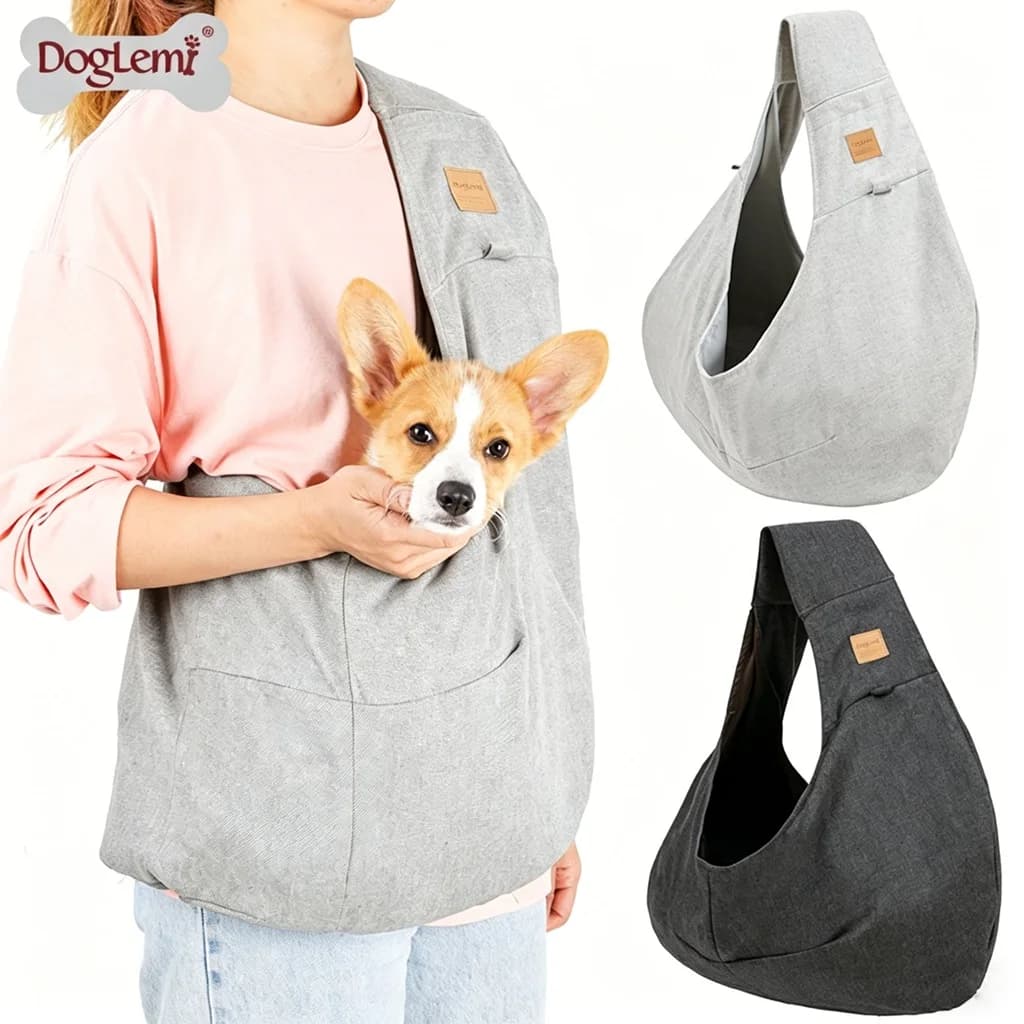 Pet Dog Cat Carrier Bag Outdoor Travel Puppy Shoulder Bags Adjustable Portable Hand Free Shoulder slings Bag for Small Dogs Cats