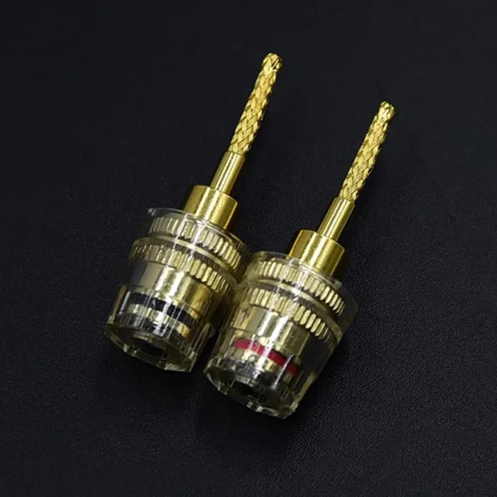 Adattatore audio per altoparlante con jack a banana flessibile da 4 mm femmina per terminali caricati a molla Sistemi audio amplificatore