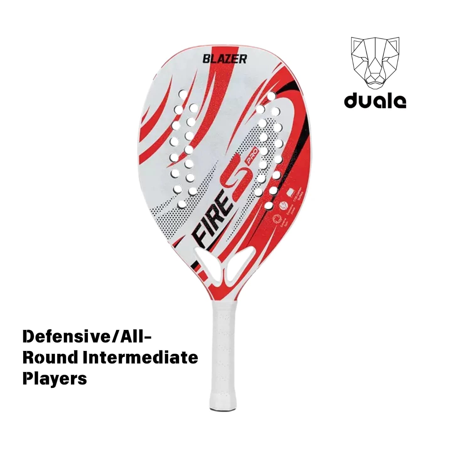 DUALE DRIVE 3K Carbon Beach Tennis Rack – Precision Control with Light Sensation, Designed for Players on All Fields