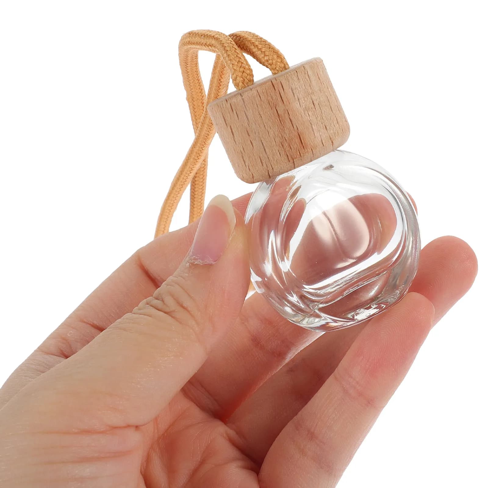 10 Pieces Rechargeable Perfume Pendants for Cars, Transparent Fragrance Diffuser Mini Design for Cars and Home