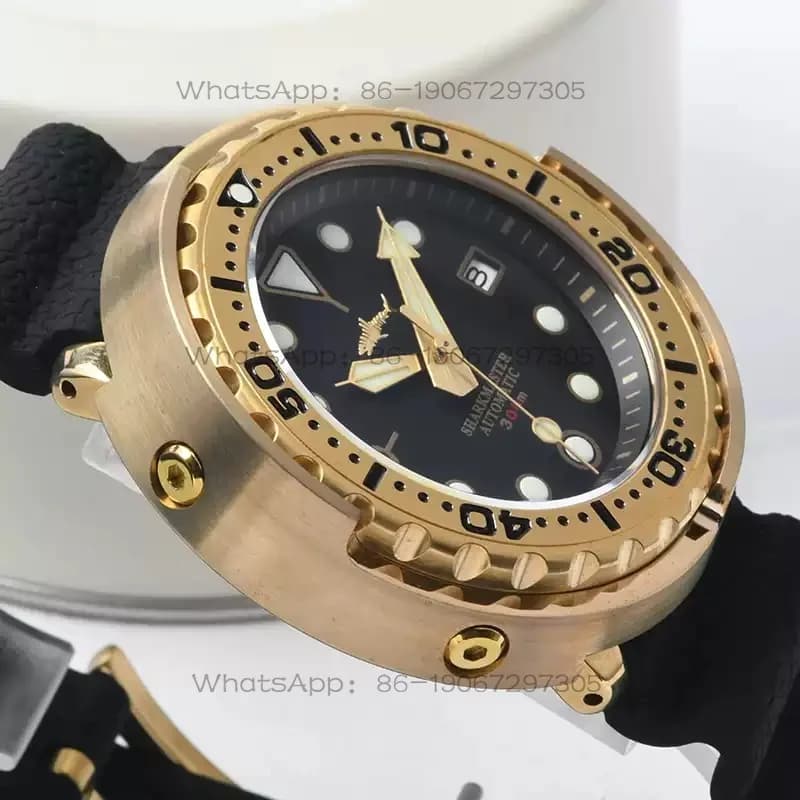 cdfrtyCanned Tuna C3 Luminous Automatic Mechanical Waterproof Watch