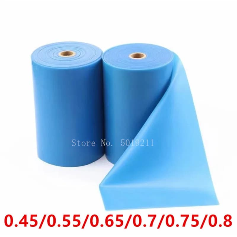 Robusta catapulta elastica piatta in lattice naturale 0.45-0.8mm per fionda da caccia accessori per elastici piatti spessi blu