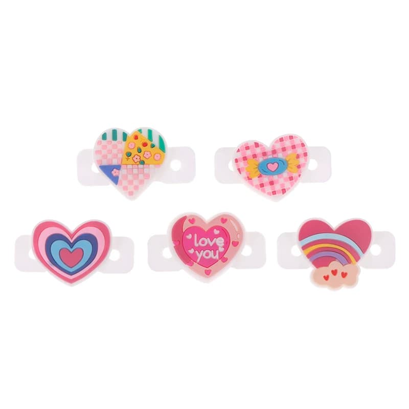 Heart Shaped Silicone Tennis Rack Vibration Pads Accessories for Tennis Racket