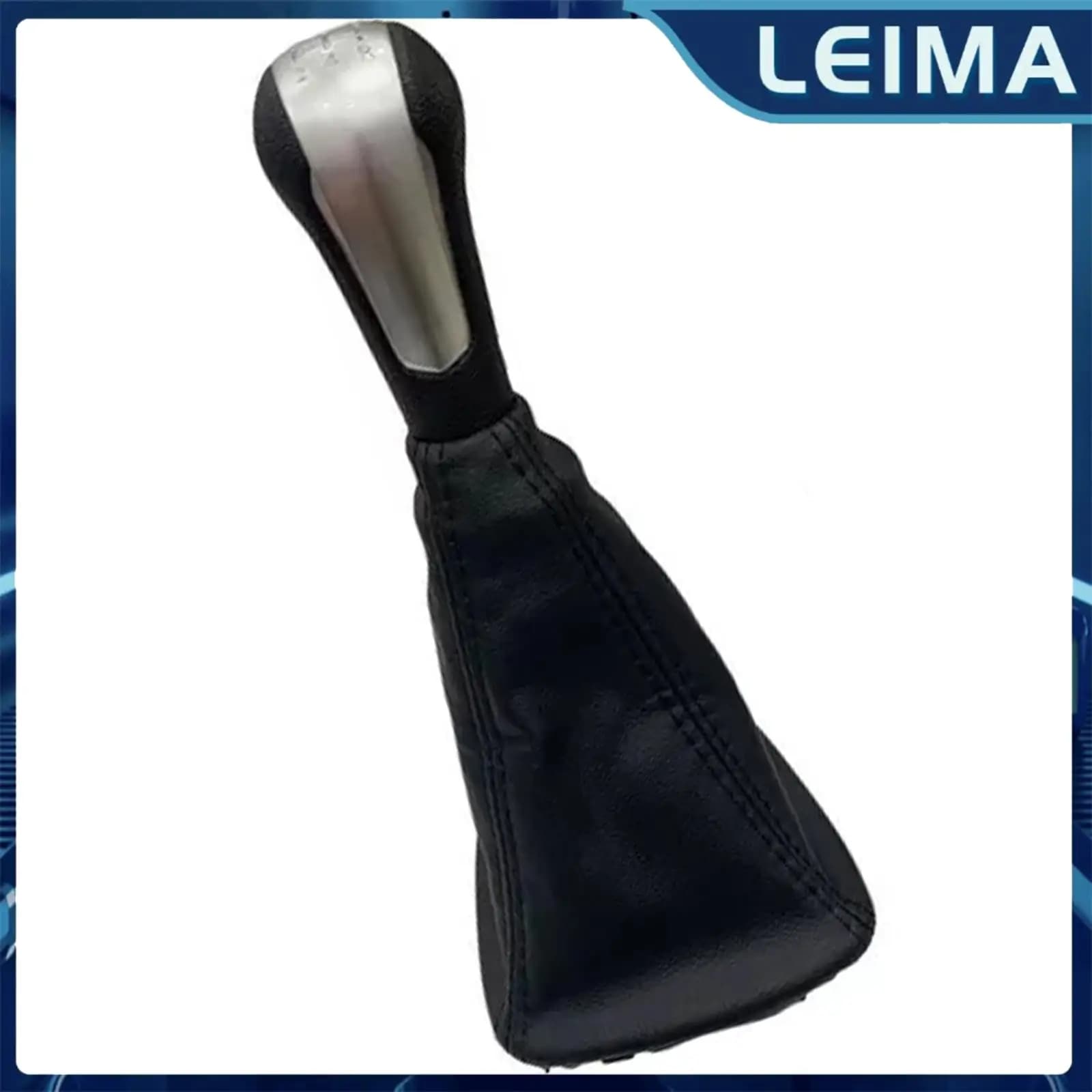 Pomello del cambio a 5 marce con copertura antipolvere per Chevrolet Spark 2013-2017 Beat 2018-2021, copertura in pelle per leva del cambio manuale.