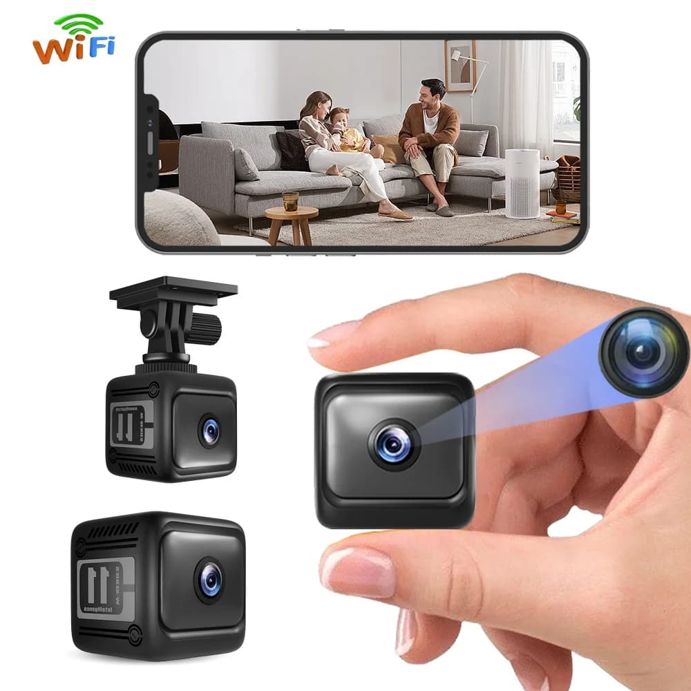 1080P HD Wifi Mini Camera Long-lasting Battery Life Smart Home Security Small Camcorder Night Vision Motion Detection Body Cam