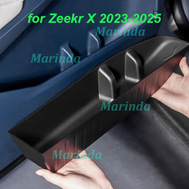 Auto Porta Pannello TPE Scatola di Immagazzinaggio per Zeekr X 2023-2025 Porta Substratum Slot Tasca Scatola di Immagazzinaggio Stivaggio Accessori Interni