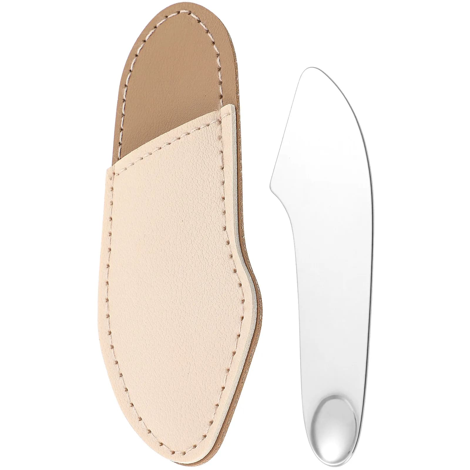 Stainless Steel Spatula for Makeup, Metal Mixing Tool for Fondotinta, Blush, Umbrella, Nail Polish