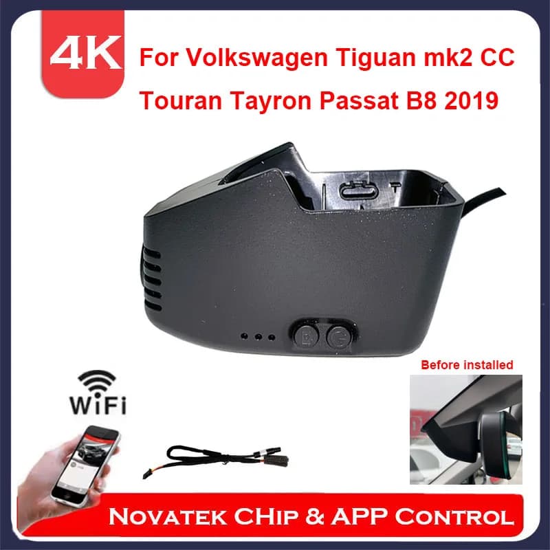 4K UHD Wifi DVR OEM Dash Camera Per Volkswagen VW Tiguan Mk2 Touran Tayron Passat B8 CC Plug And Play DVR Wireless APP di Controllo