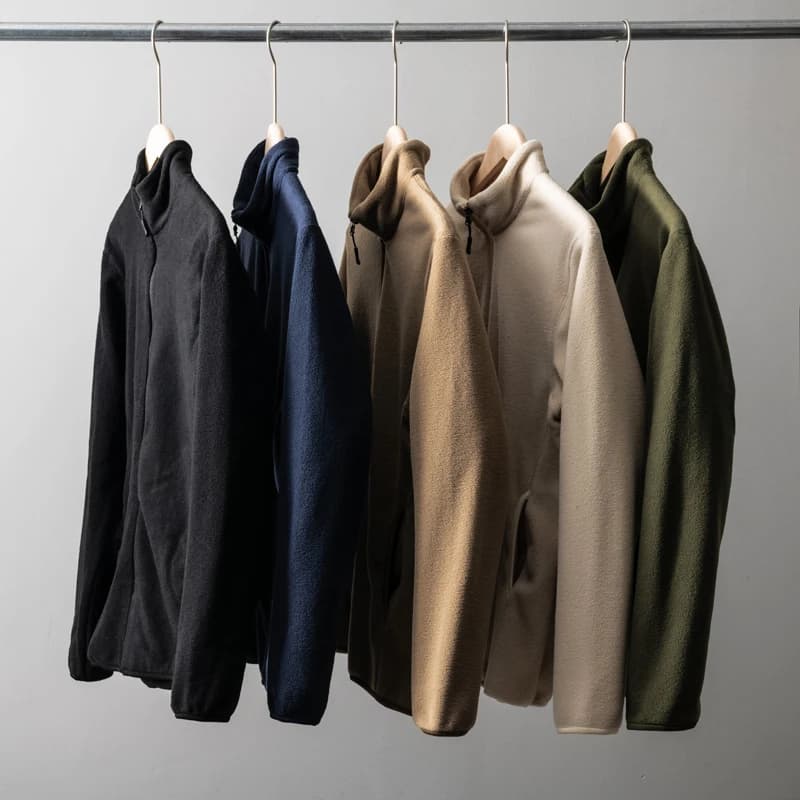 Warm And Comfortable Autumn Winter Men's Color Fashion Fleece Casual Jacket Coat Trendy Long Sleeve Stand Collar