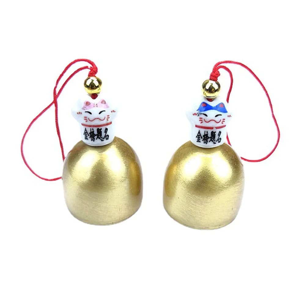 1pc Mini Copper Wind Chimes Wind Bell Pendants Garden Decorations Outdoor Oriental Lucky Pendants Door Window Wall Hanging Bell
