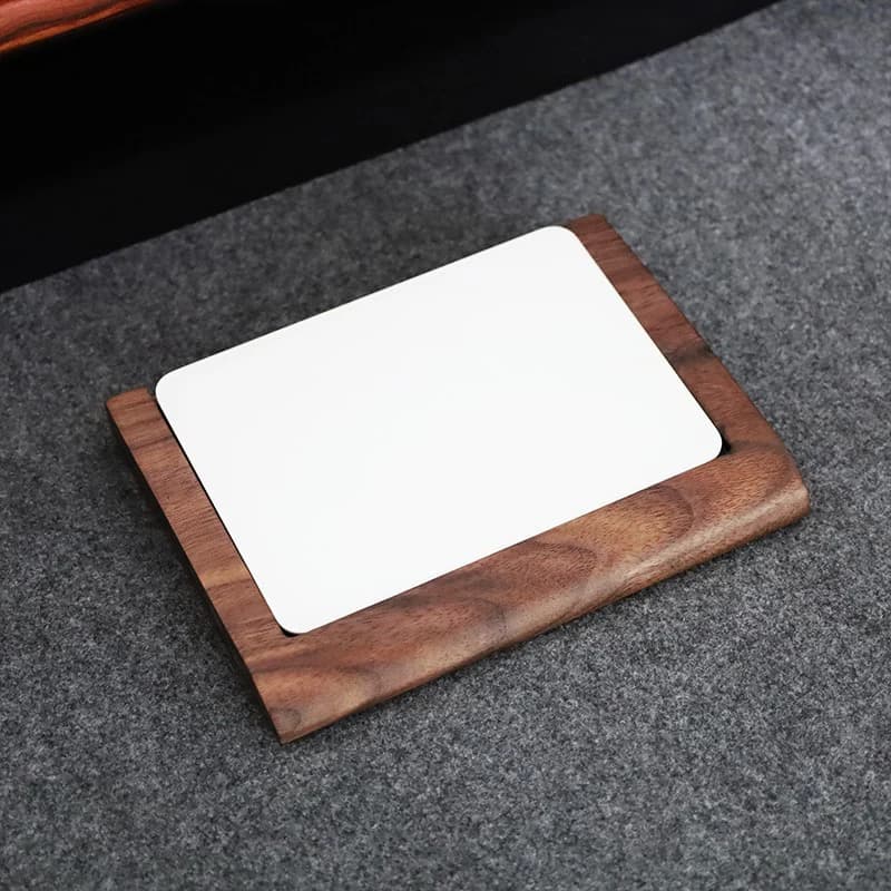 Supporto per poggiapolsi con vassoio in legno massello di noce per Apple Magic Trackpad A1535 A3120 Supporto per polso