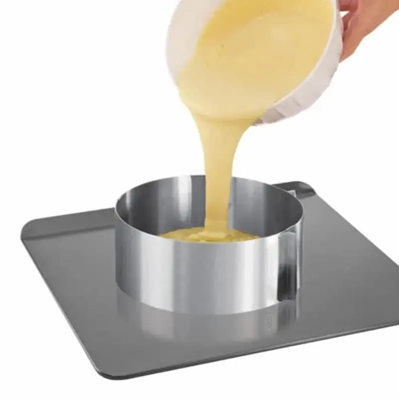 Anello Regolabile in Acciaio Inossidabile per Torte, Stampo Rotondo Telescopico per Mousse, Accessori per Pasticceria Fai-da-Te, Utensili per Torte