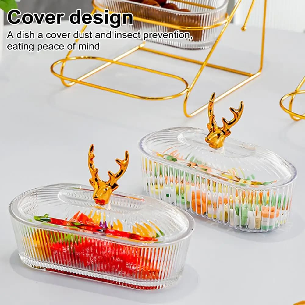 Elegante vassoio per antipasti elegante vassoio espositore per frutta secca a 3 livelli con supporto per noci elegante piatto Snack nordico per caramelle alla frutta