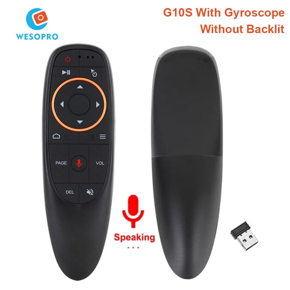 G10S Air Mouse Telecomando vocale Giroscopio wireless 2.4G per H96 MAX X88 PRO HK1 Q5 Android TV Box X96 DQ03 H98 mini tv stick