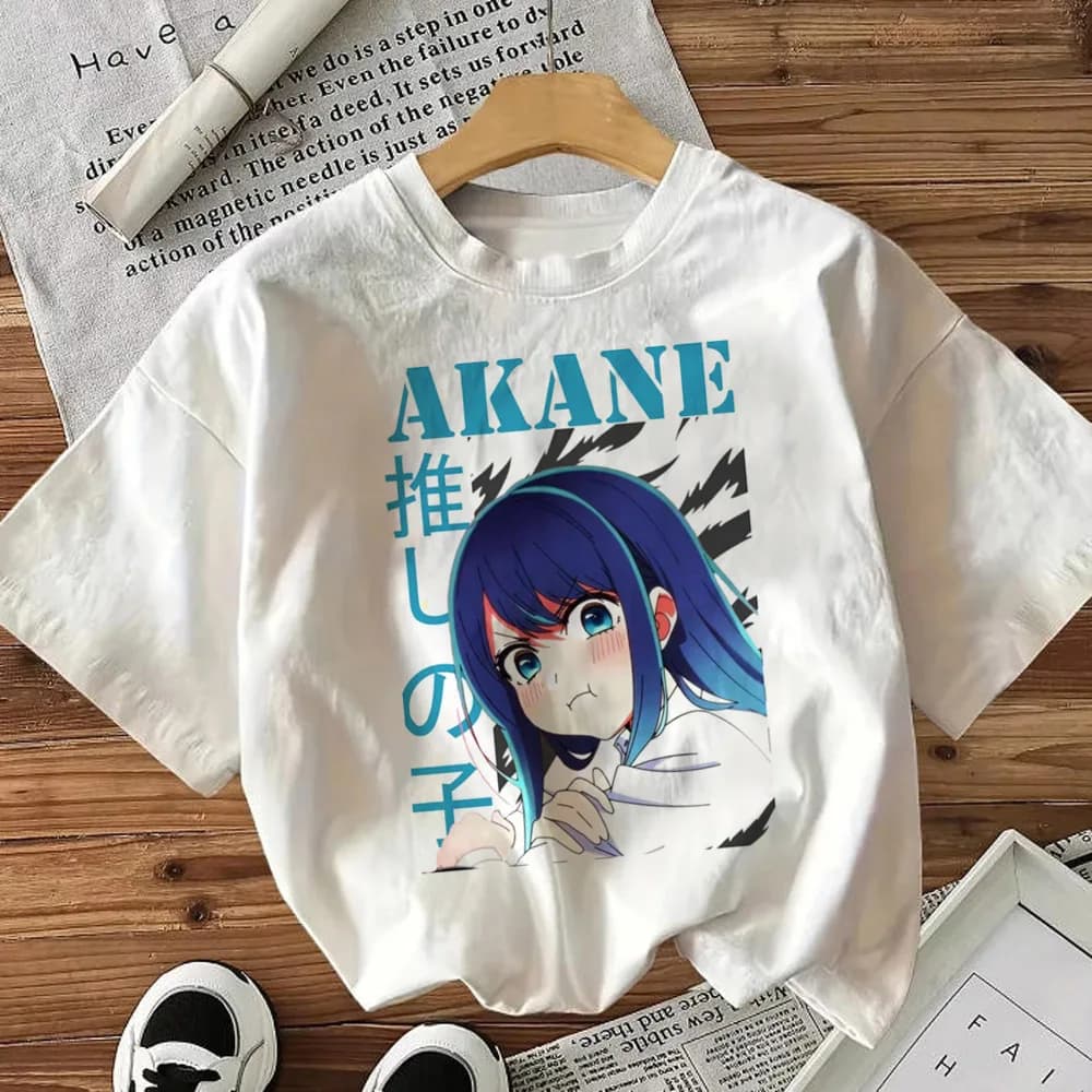 Oshi No Ko t shirt girl Psychedelic 80s women Pop Culture t shirt anime Psychedelic graphic 2000s Classic