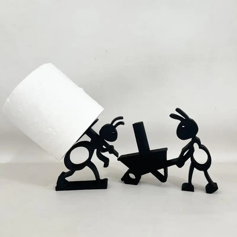 New Creative 3D Printed Ant Shaped Bathroom Tissue Holder Cute Simple Toilet Roll Paper Storage Organizer Accessory