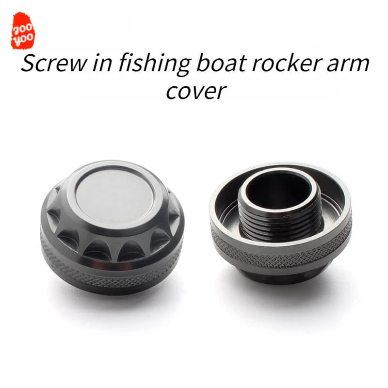 1PC screw-in fishing wheel balance wheel arm cover for Himanova screw-in rotating wheel cover aluminum alloy screw balancer
