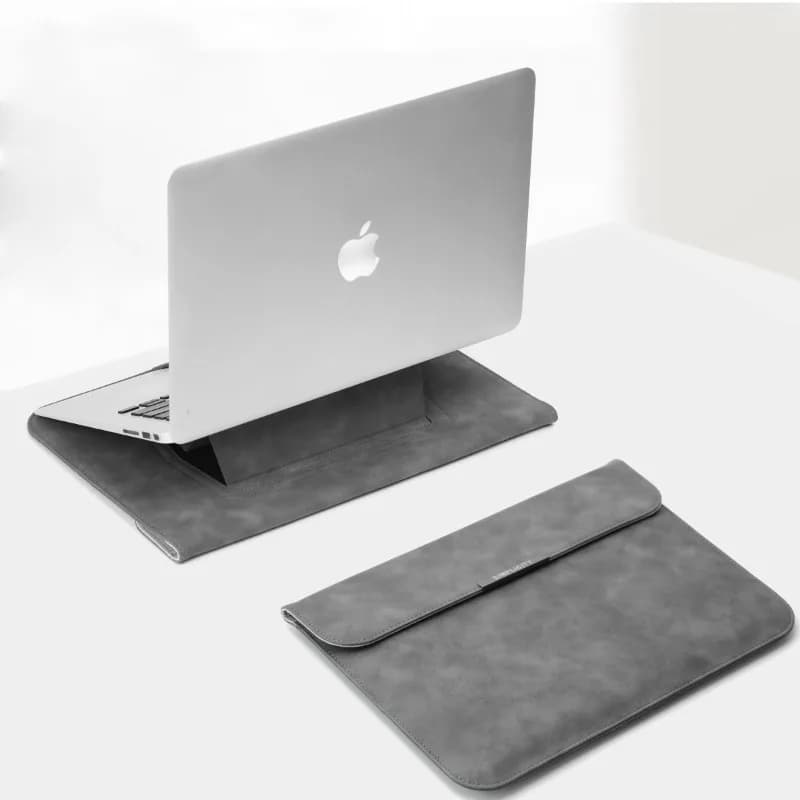 Borsa per Laptop Tre-in-Uno con Supporto e Tappetino Mouse, Sottile e Resistente all'Usura, Custodia Protettiva per Laptop da Lavoro