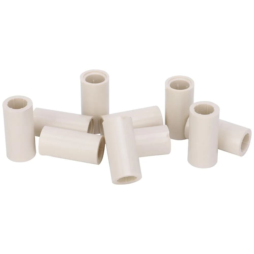 40PCS White Fiber Pool Cue Ferrules 12mm Outer Diameter 0.8IN Billiard Cue Ferrules 1IN 0.5IN Cue Stick Ferrules Pool Cue Repair