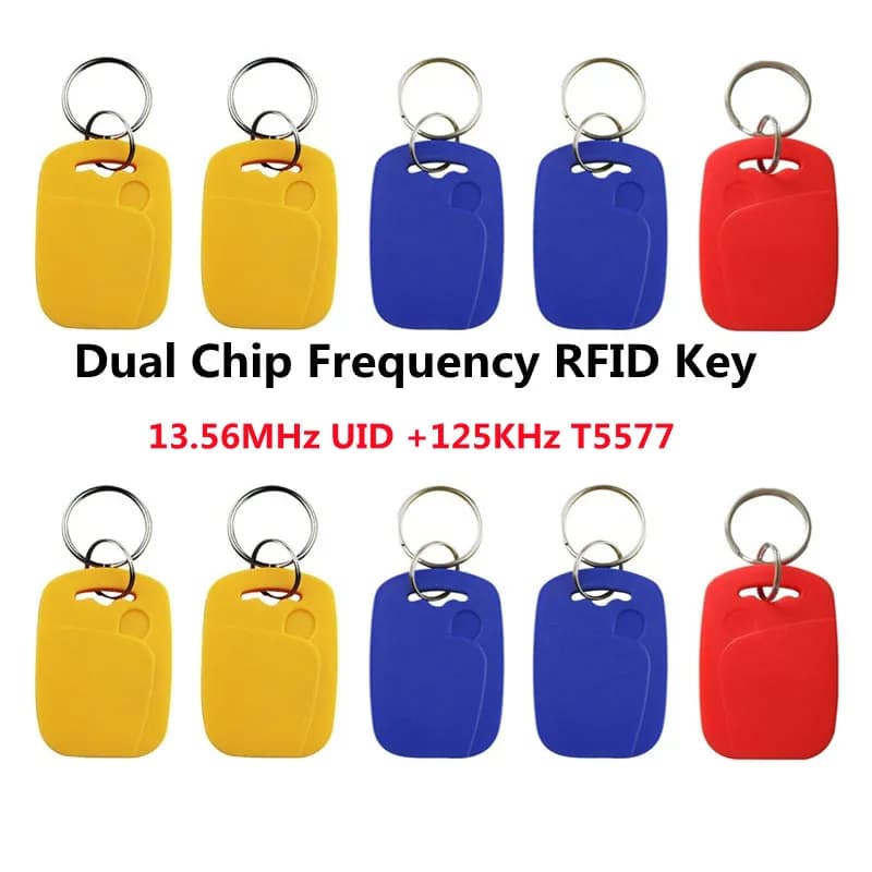 5/10pcs UID T5577 Smart Dual Chip Modificabile Carta Magica 13.56Mhz Clone Badge 125Khz Copia Token RFID Riscrivibile NFC 1K S50 Tag