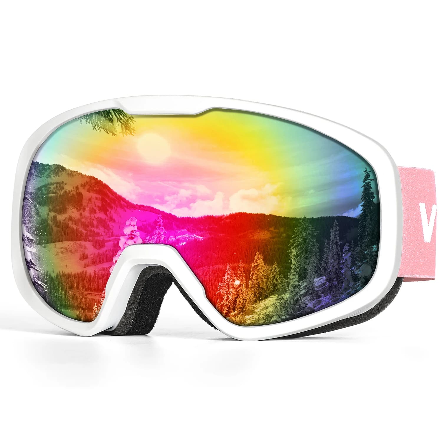 VICTGOAL Occhiali da sci Doppi strati Antiappannamento UV400 Snowboard Occhiali da motoslitta Occhiali per uomo Donna Sci all'aperto Lenti da neve polarizzate