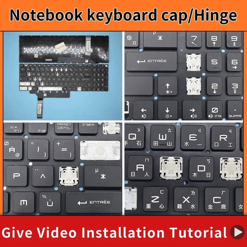 Replacement Key Cap Hinge For MSI GP76 GE76 GS76 Leopard 10UG 10UH 11UE 11UG 12UH MS-17K3 17K2 Laptop Keyboard KeyCap