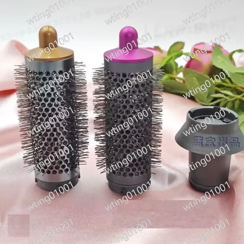 For Dyson hair dryer adapter with cylindrical comb roller comb set and auxiliary fan attachment for curling iron