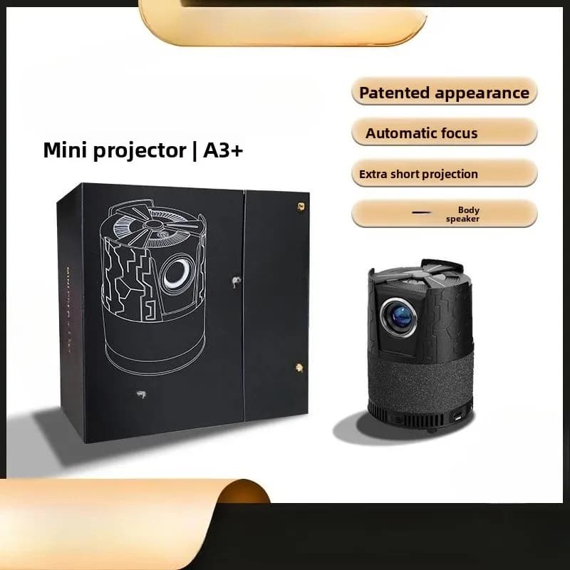 Mini proiettore portatile per la proiezione della parete della camera da letto di casa piccolo